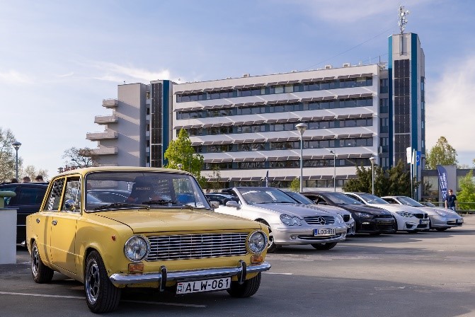 The event kicked off with a vibrant open car show, which proved to be a popular family event for the people of Győr.